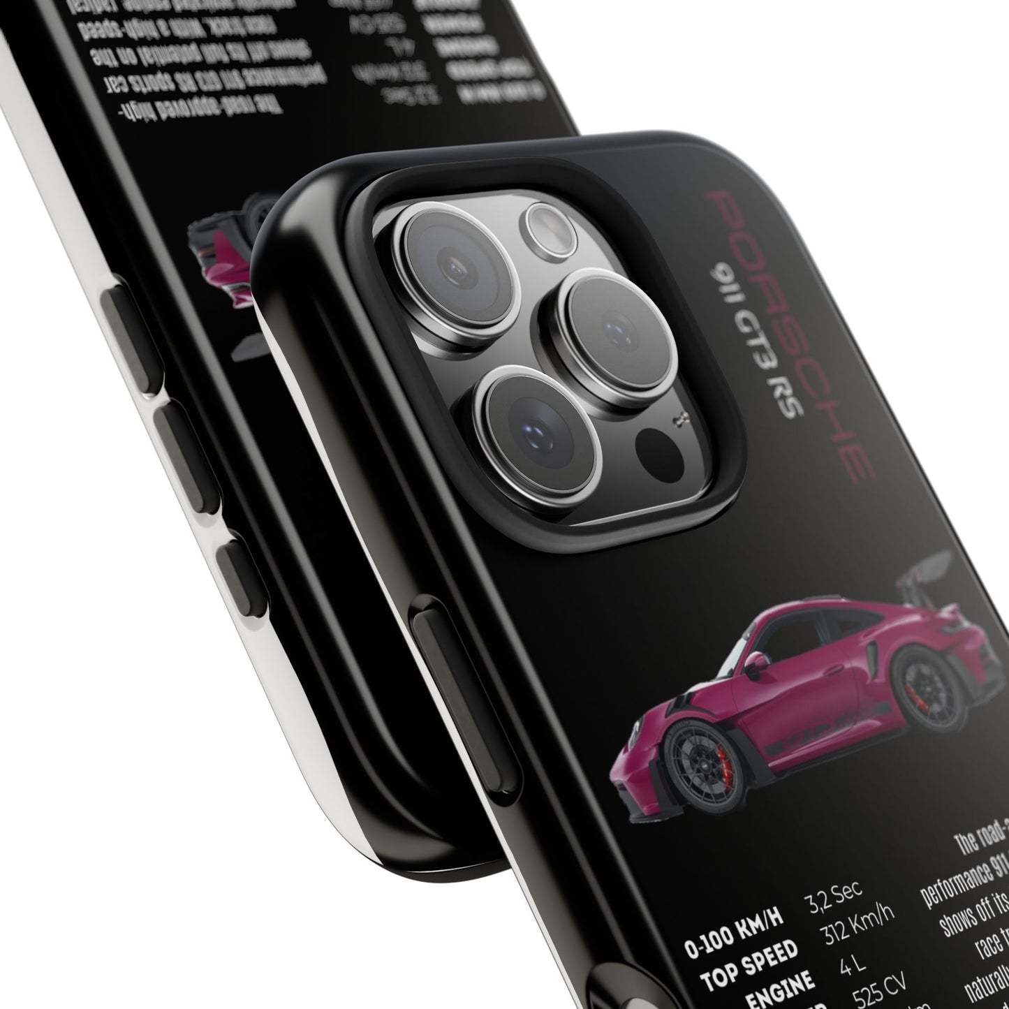 Pink Porsche 911 GT3 RS phone case
