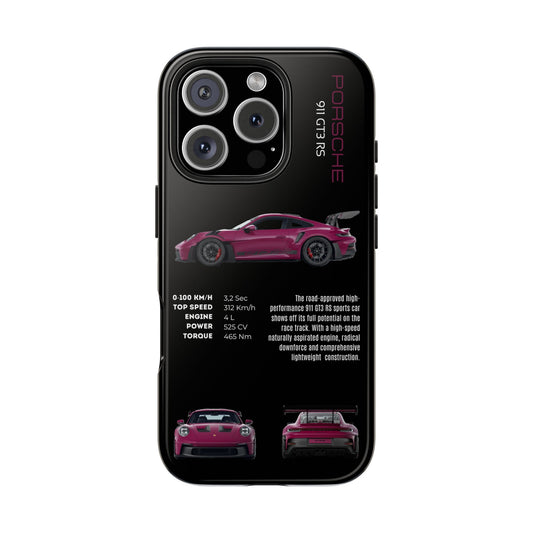 Pink Porsche 911 GT3 RS phone case