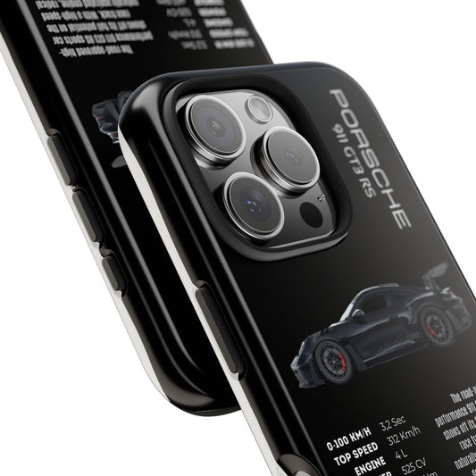 Black Porsche 911 GT3 RS phone case